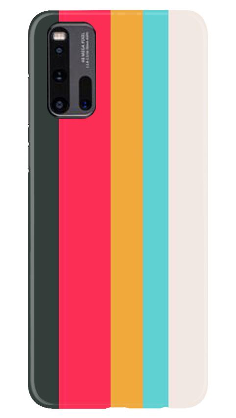 Color Pattern Mobile Back Case for Vivo iQ00 3 (Design - 369)