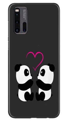 Panda Love Mobile Back Case for Vivo iQ00 3 (Design - 398)