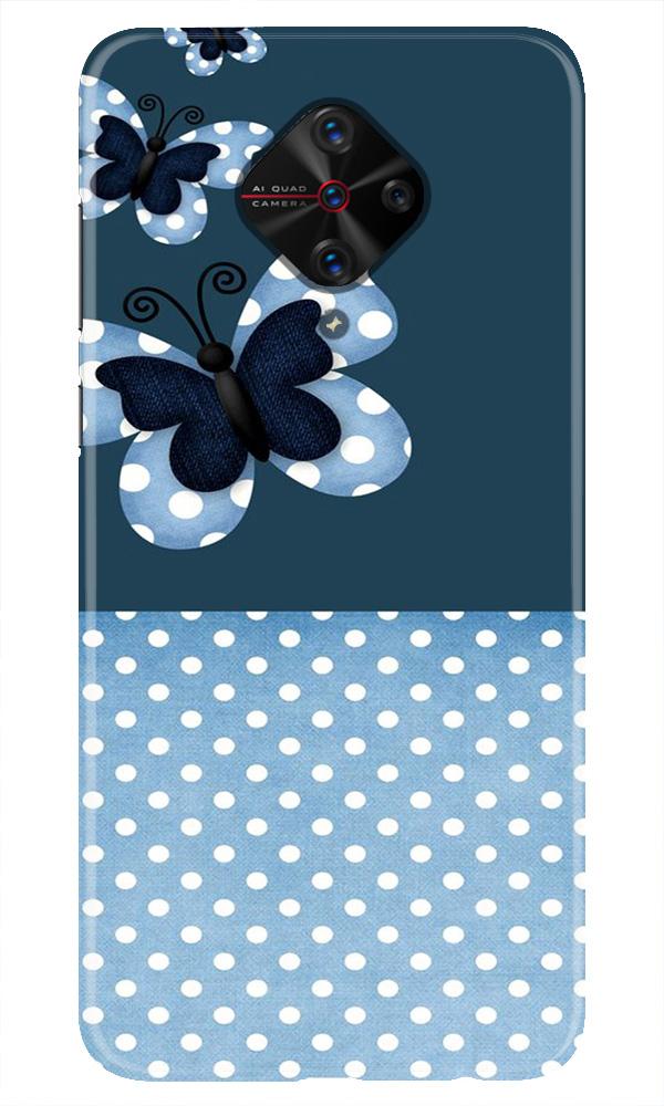 White dots Butterfly Case for Vivo S1 Pro