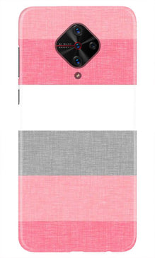 Pink white pattern Mobile Back Case for Vivo S1 Pro (Design - 55)