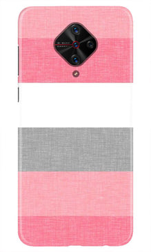 Pink white pattern Mobile Back Case for Vivo S1 Pro (Design - 55)
