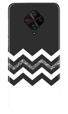 Black white Pattern2Mobile Back Case for Vivo S1 Pro (Design - 83)