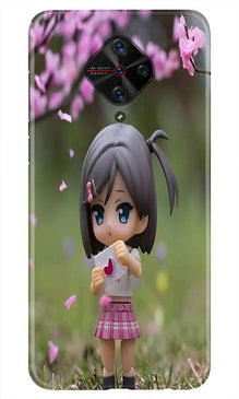 Cute Girl Mobile Back Case for Vivo S1 Pro (Design - 92)