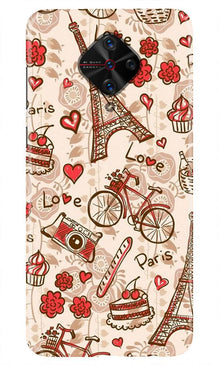 Love Paris Mobile Back Case for Vivo S1 Pro  (Design - 103)