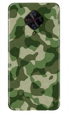 Army Camouflage Mobile Back Case for Vivo S1 Pro  (Design - 106)