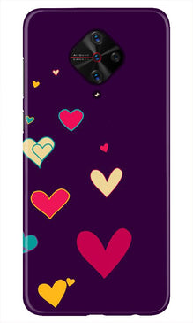 Purple Background Mobile Back Case for Vivo S1 Pro  (Design - 107)