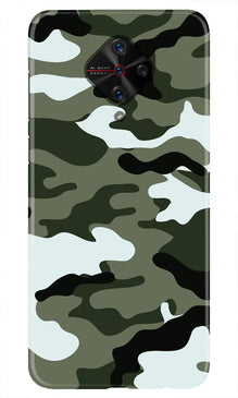 Army Camouflage Mobile Back Case for Vivo S1 Pro  (Design - 108)