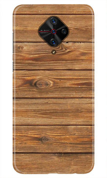 Wooden Look Mobile Back Case for Vivo S1 Pro  (Design - 113)