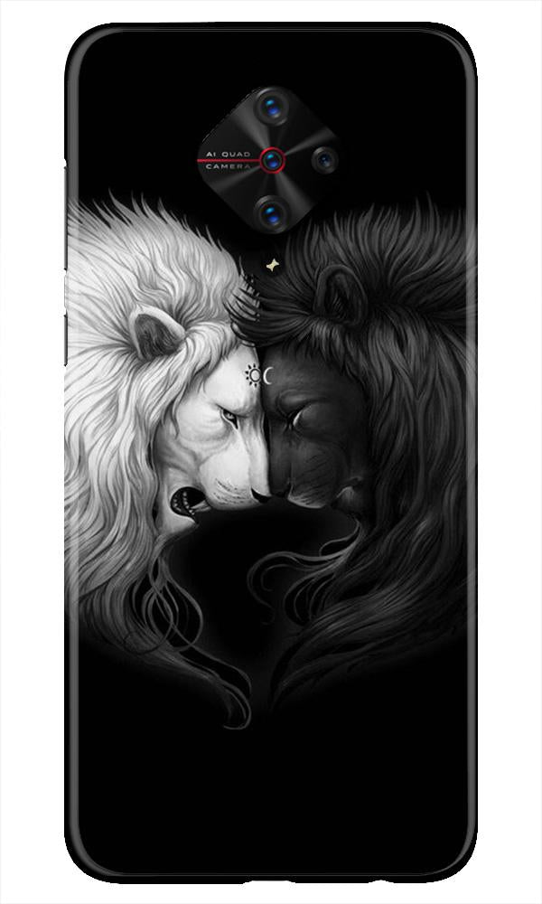 Dark White Lion Case for Vivo S1 Pro  (Design - 140)