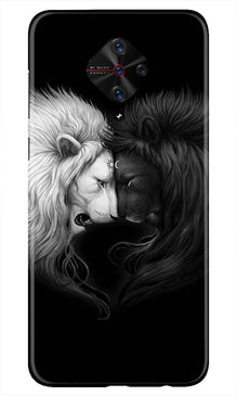 Dark White Lion Mobile Back Case for Vivo S1 Pro  (Design - 140)