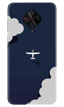 Clouds Plane Mobile Back Case for Vivo S1 Pro (Design - 196)