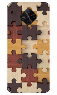 Puzzle Pattern Mobile Back Case for Vivo S1 Pro (Design - 217)
