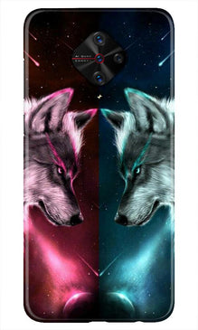 Wolf fight Mobile Back Case for Vivo S1 Pro (Design - 221)