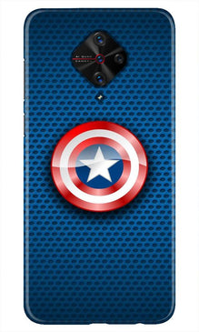 Captain America Shield Mobile Back Case for Vivo S1 Pro (Design - 253)