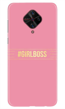 Girl Boss Pink Mobile Back Case for Vivo S1 Pro (Design - 263)