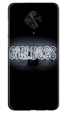Girl Boss Black Mobile Back Case for Vivo S1 Pro (Design - 268)
