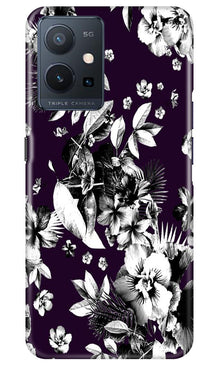 white flowers Mobile Back Case for Vivo Y75 5G / Vivo T1 5G (Design - 7)