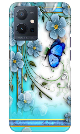 Blue Butterfly Case for Vivo Y75 5G / Vivo T1 5G