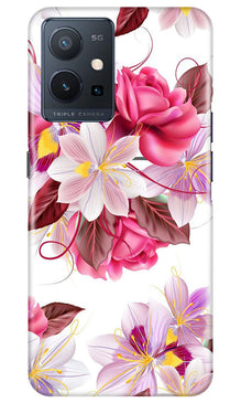Beautiful flowers Mobile Back Case for Vivo Y75 5G / Vivo T1 5G (Design - 23)