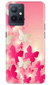 White Pick Butterflies Case for Vivo Y75 5G / Vivo T1 5G