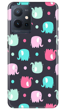 Elephant Baground Mobile Back Case for Vivo Y75 5G / Vivo T1 5G (Design - 44)
