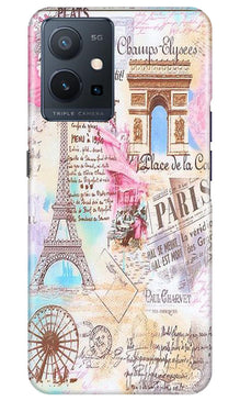 Paris Eiftel Tower Mobile Back Case for Vivo Y75 5G / Vivo T1 5G (Design - 54)