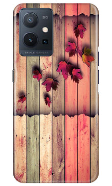 Wooden look2 Mobile Back Case for Vivo Y75 5G / Vivo T1 5G (Design - 56)