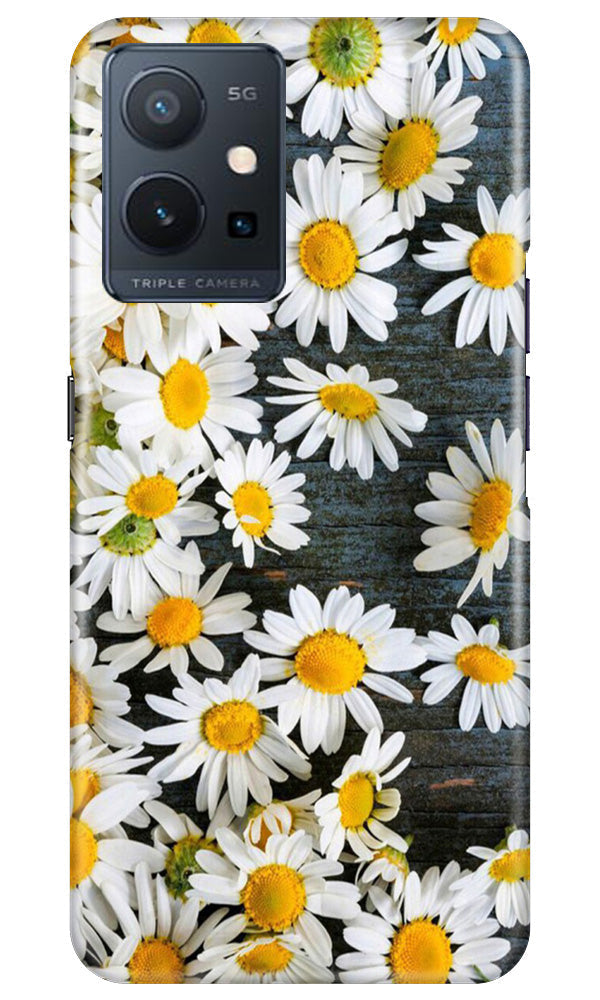 White flowers2 Case for Vivo Y75 5G / Vivo T1 5G