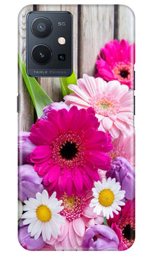 Coloful Daisy2 Mobile Back Case for Vivo Y75 5G / Vivo T1 5G (Design - 76)