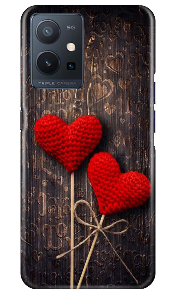 Red Hearts Case for Vivo Y75 5G / Vivo T1 5G
