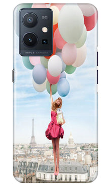 Girl with Baloon Mobile Back Case for Vivo Y75 5G / Vivo T1 5G (Design - 84)