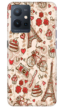 Love Paris Mobile Back Case for Vivo Y75 5G / Vivo T1 5G  (Design - 103)