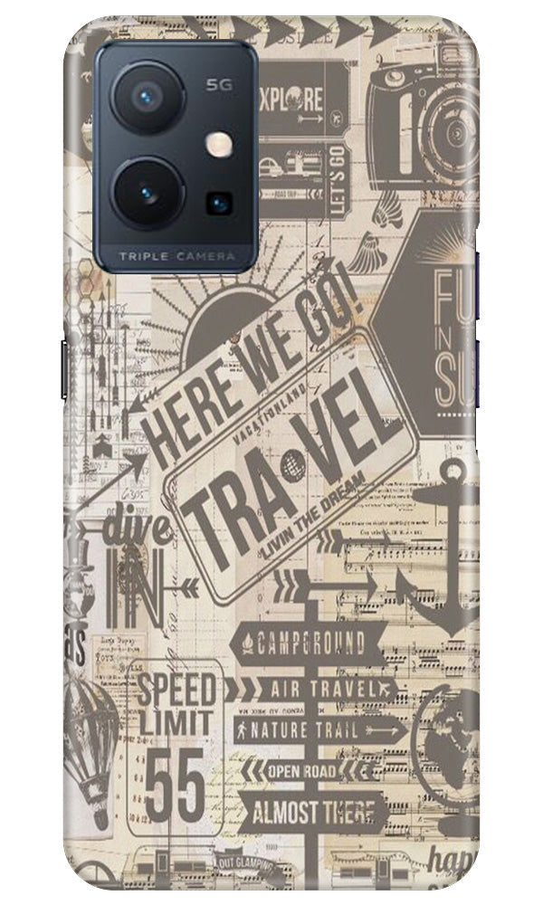 Travel Case for Vivo Y75 5G / Vivo T1 5G  (Design - 104)