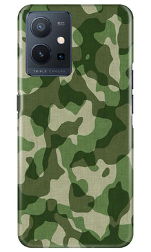 Army Camouflage Mobile Back Case for Vivo Y75 5G / Vivo T1 5G  (Design - 106)