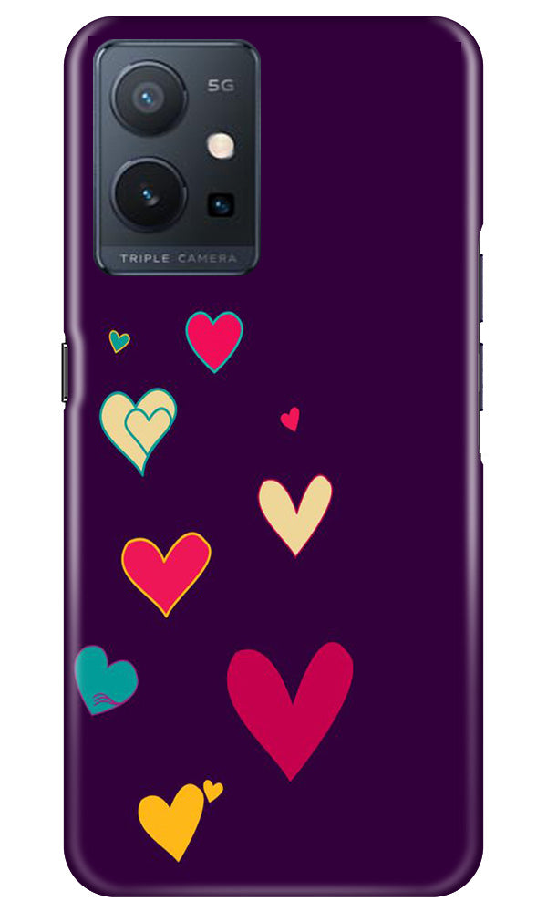 Purple Background Case for Vivo Y75 5G / Vivo T1 5G(Design - 107)