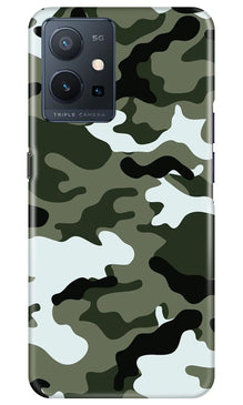 Army Camouflage Mobile Back Case for Vivo Y75 5G / Vivo T1 5G  (Design - 108)