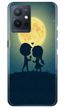Love Couple Mobile Back Case for Vivo Y75 5G / Vivo T1 5G  (Design - 109)