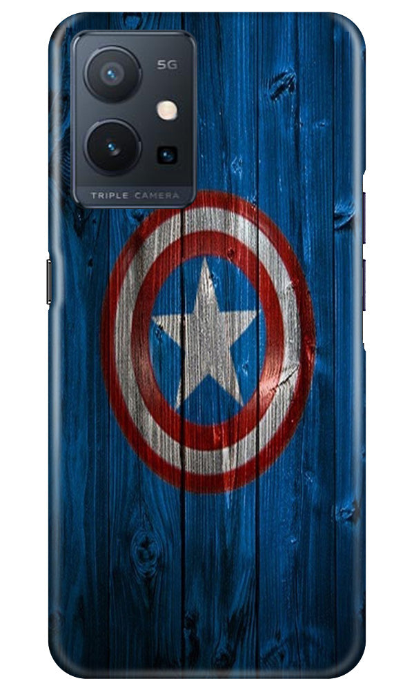 Captain America Superhero Case for Vivo Y75 5G / Vivo T1 5G(Design - 118)