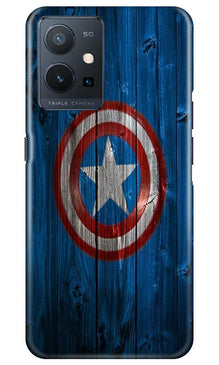 Captain America Superhero Mobile Back Case for Vivo Y75 5G / Vivo T1 5G  (Design - 118)