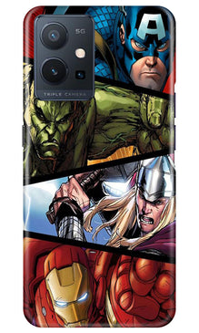 Avengers Superhero Mobile Back Case for Vivo Y75 5G / Vivo T1 5G  (Design - 124)