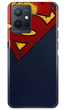 Superman Superhero Mobile Back Case for Vivo Y75 5G / Vivo T1 5G  (Design - 125)