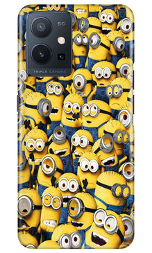 Minions Mobile Back Case for Vivo Y75 5G / Vivo T1 5G  (Design - 126)