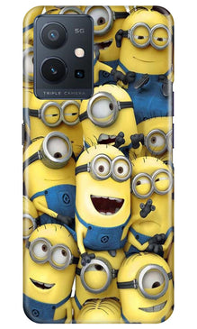 Minions Mobile Back Case for Vivo Y75 5G / Vivo T1 5G  (Design - 127)