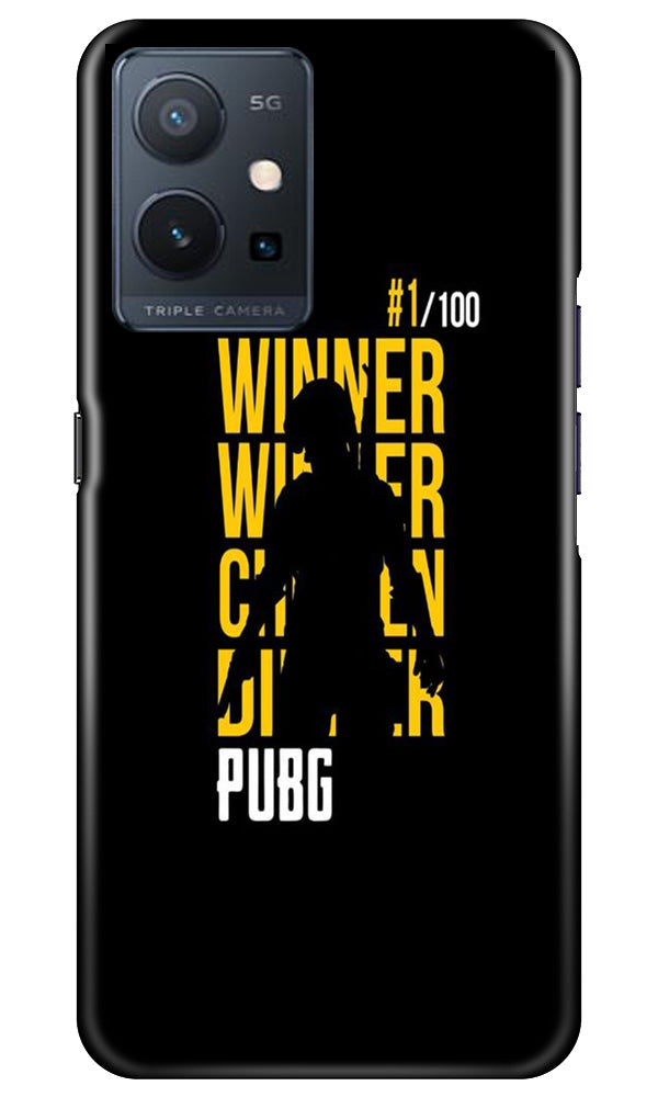 Pubg Winner Winner Case for Vivo Y75 5G / Vivo T1 5G  (Design - 146)
