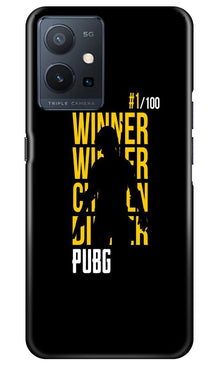 Pubg Winner Winner Mobile Back Case for Vivo Y75 5G / Vivo T1 5G  (Design - 146)