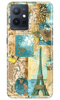 Travel Eiffel Tower Case for Vivo Y75 5G / Vivo T1 5G (Design No. 175)