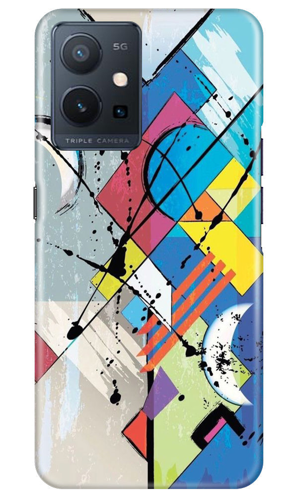 Modern Art Case for Vivo Y75 5G / Vivo T1 5G (Design No. 203)