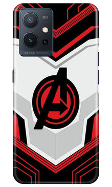 Ironman Captain America Mobile Back Case for Vivo Y75 5G / Vivo T1 5G (Design - 223)