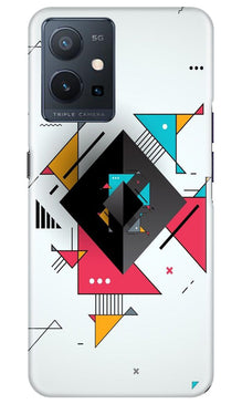 Diffrent Four Color Pattern Mobile Back Case for Vivo Y75 5G / Vivo T1 5G (Design - 244)