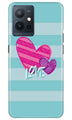 White Heart Case for Vivo Y75 5G / Vivo T1 5G (Design No. 260)